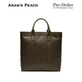 (Pre-Order) ADAM PEACH Dark Brown Leather D.L Tote Bag